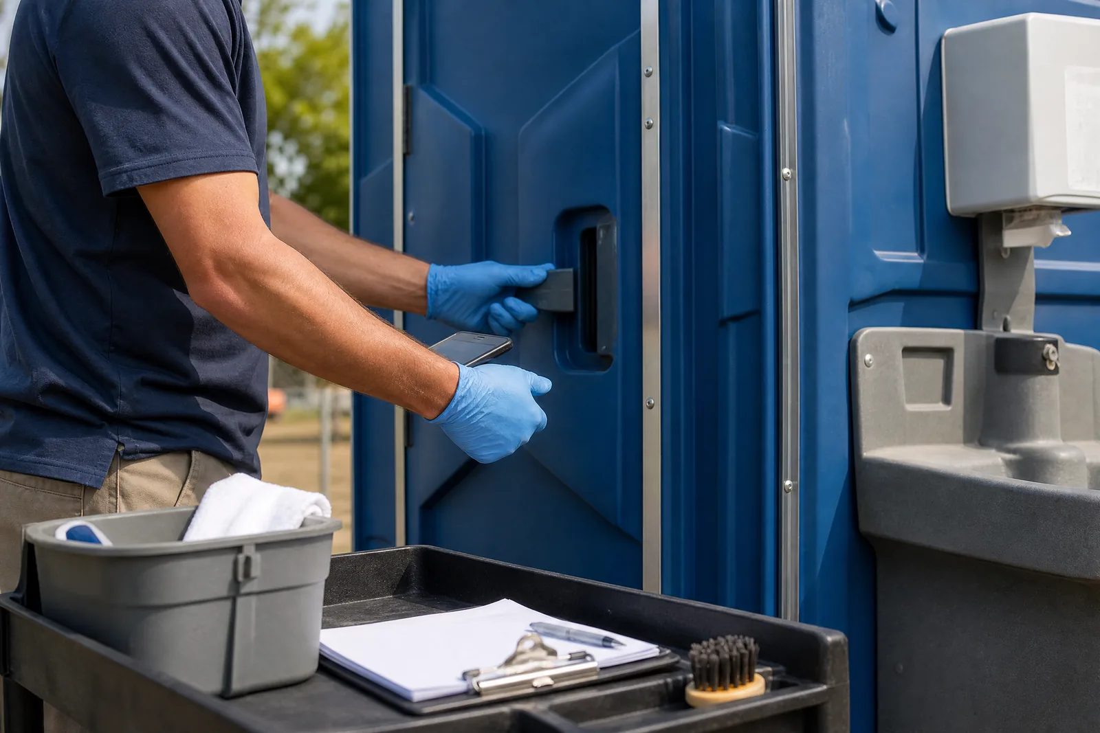Temporary restroom planning illustration for Wedding & Party Portable Restrooms in Gilbert, AZ | Gilbert Porta Potty Rentals